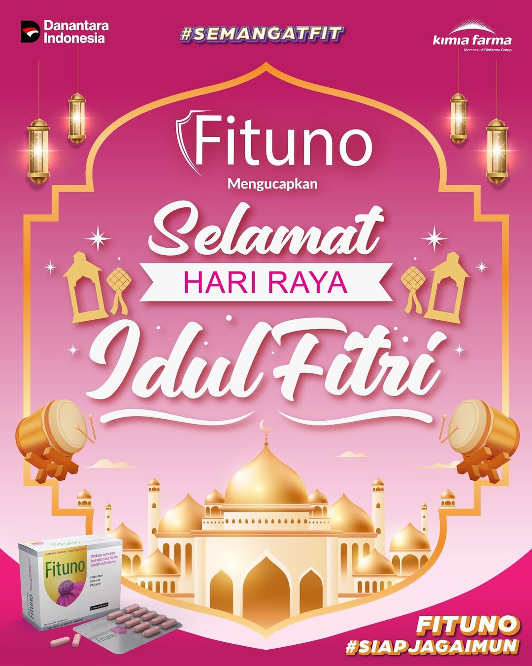 Selamat Hari Raya Idul Fitri 🌙✨

Saatnya kembali ke hati yang suci, mempererat silaturahmi, dan berbagi kebahagiaan bersama orang tersayang.

Semoga di hari kemenangan ini, kita semua diberi kesehatan, kebahagiaan, dan keberkahan yang melimpah 🤍

Fituno #SiapJagaImun, agar momen lebaran tetap penuh energi! 💪.