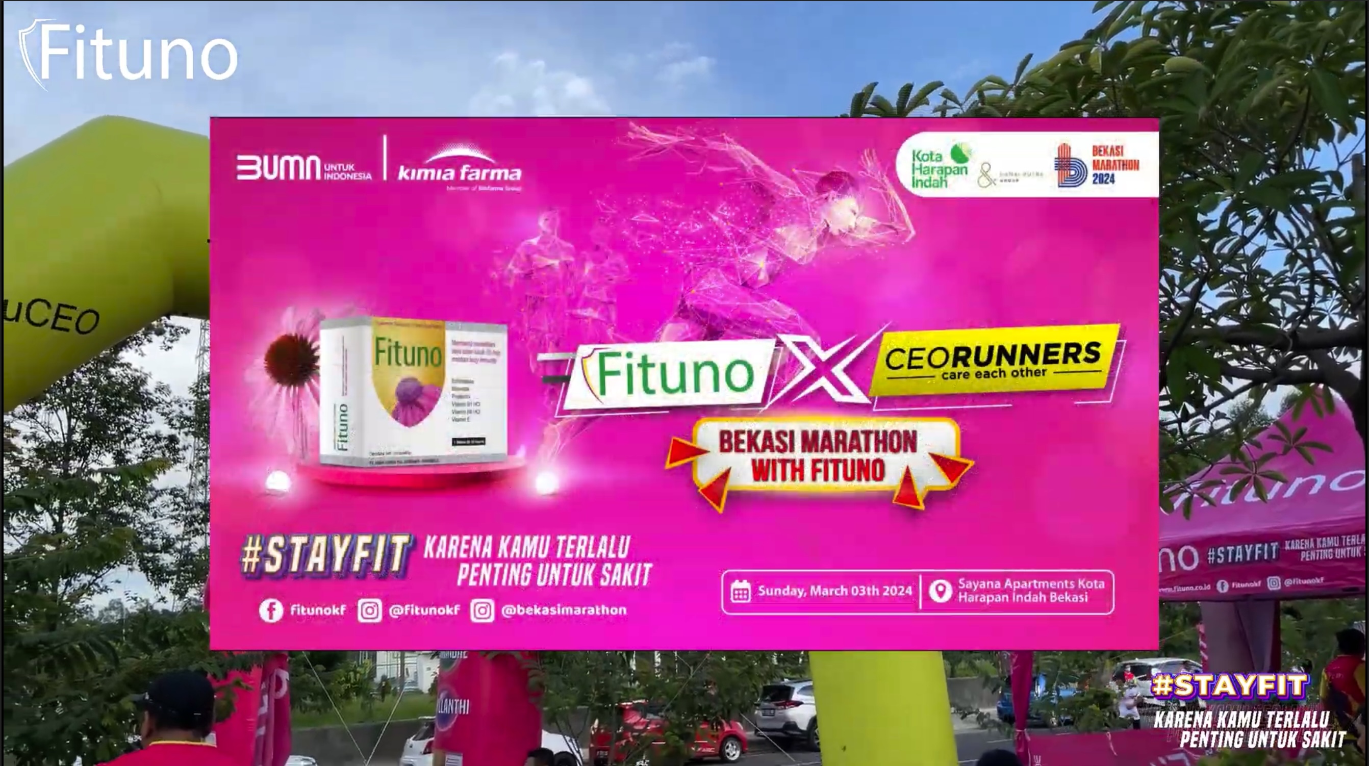 Keseruan Fituno  di Bekasi Marathon 2024